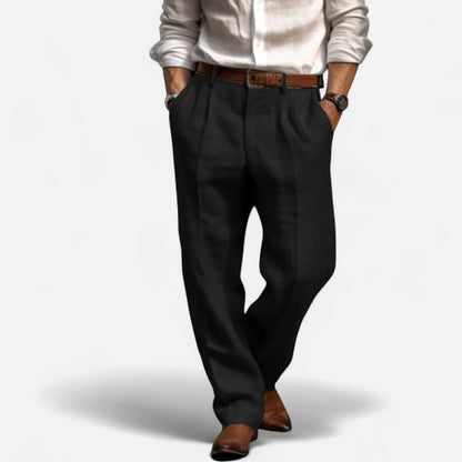 Mistrève | Pantalon Décontracté en Lin pour Homme – Élégance Naturelle, Confort Estival