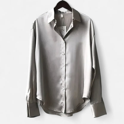 Mistrève | Satin Blouse for Women – Subtle Shine and Timeless Elegance