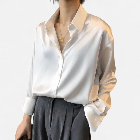 Mistrève | Blouse Satinée Femme – Éclat Subtil et Élégance Intemporelle