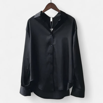 Mistrève | Satin Blouse for Women – Subtle Shine and Timeless Elegance