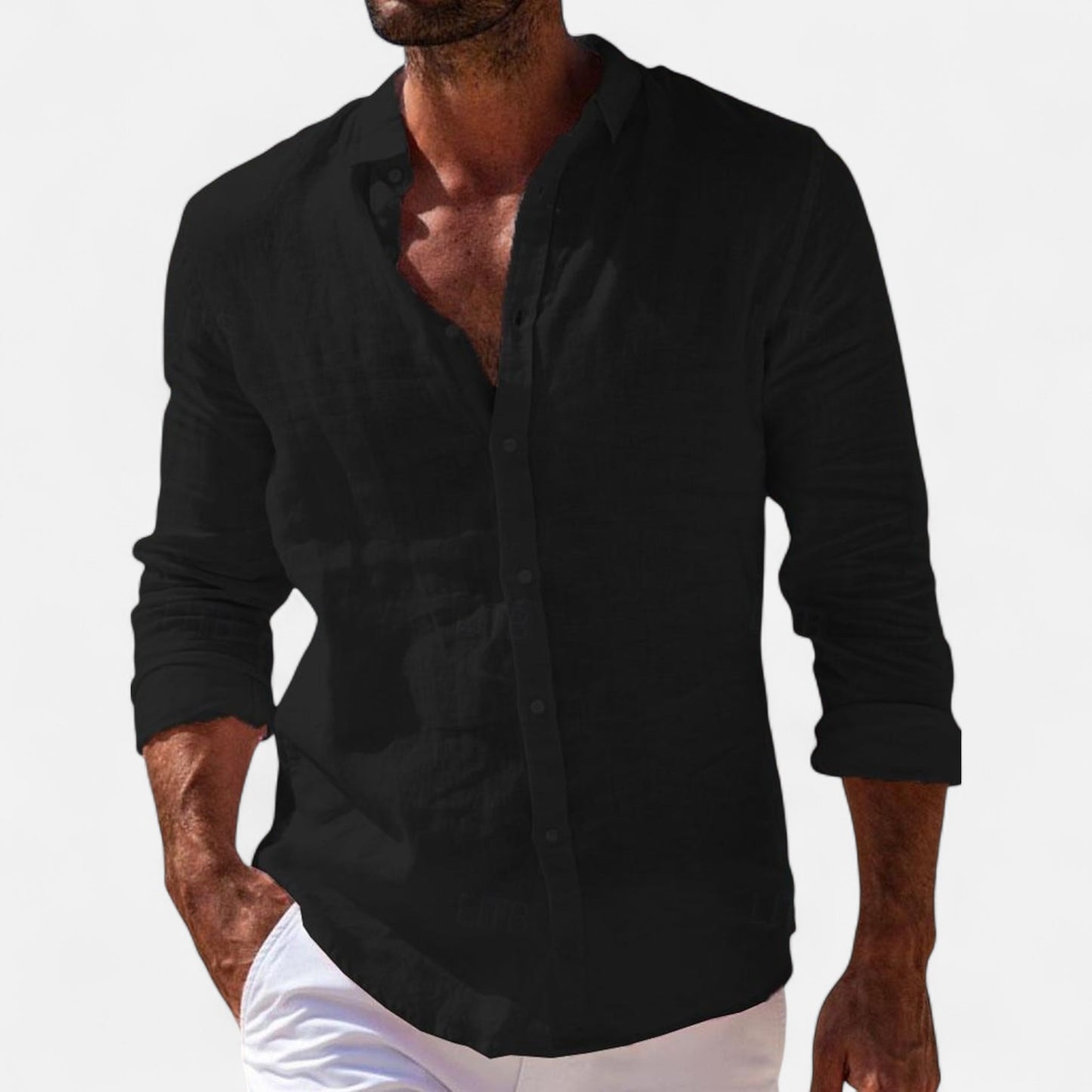 Mistrève | Chemise Homme en Lin – Élégance Légère pour l’Été