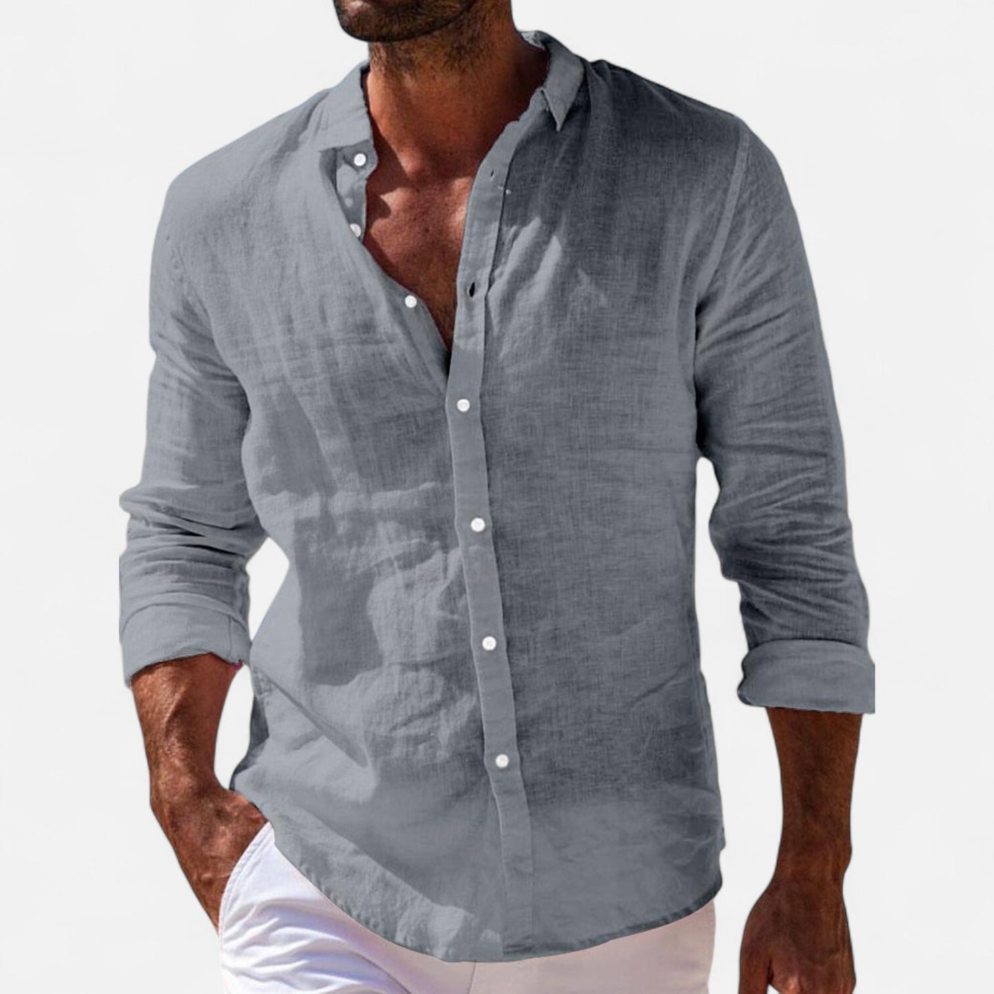 Mistrève | Chemise Homme en Lin – Élégance Légère pour l’Été