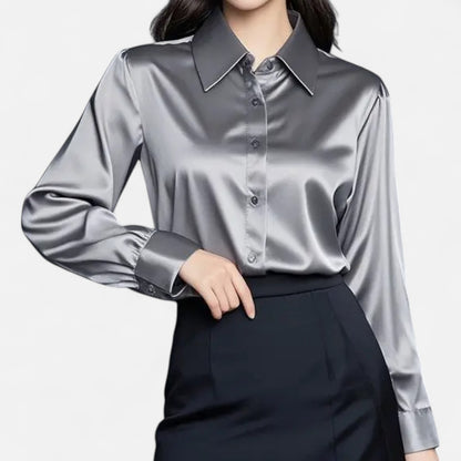 Mistrève | Chemise en Soie Élégante Femme – Raffinement Professionnel et Confort Luxueux