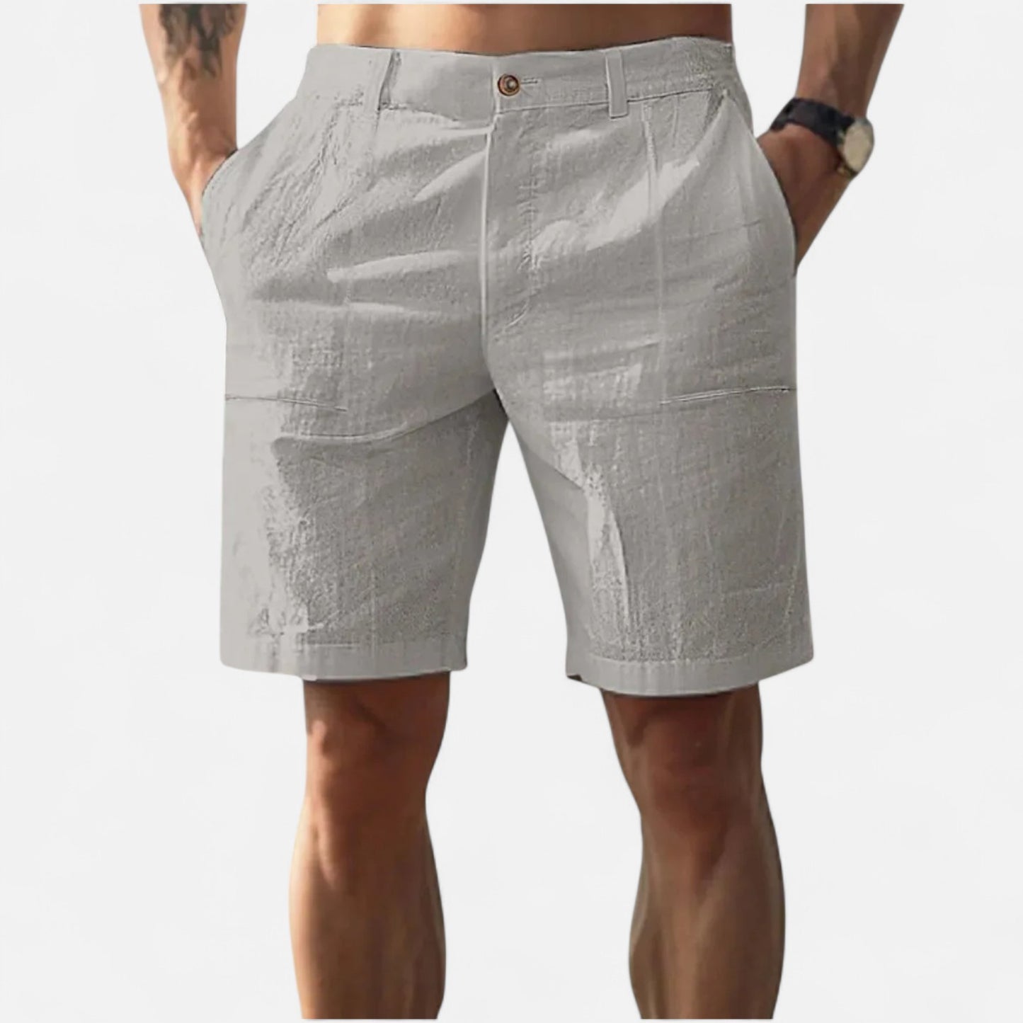 Mistrève | Short en Lin pour Homme – Élégance Décontractée, Fraîcheur Estivale