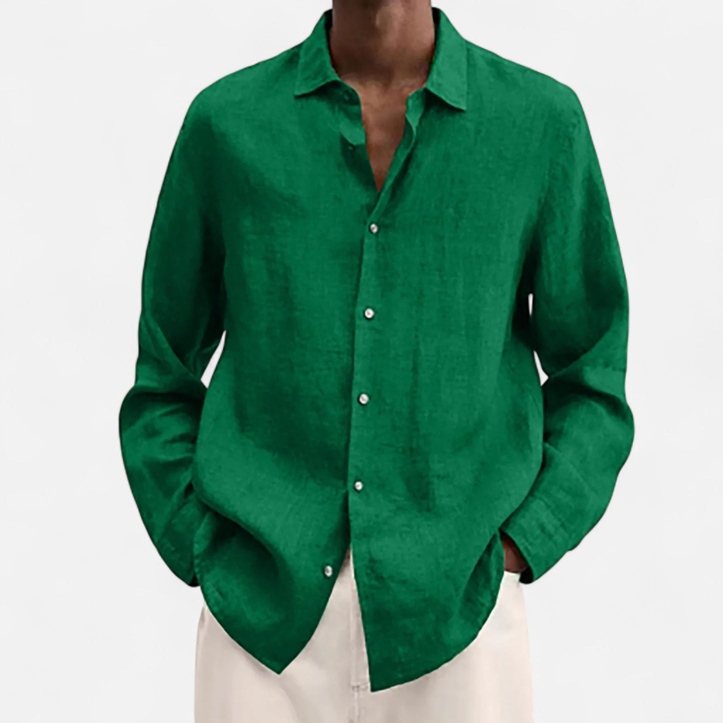 Mistrève | Chemise Décontractée en Lin pour Homme – Élégance Naturelle, Confort Estival