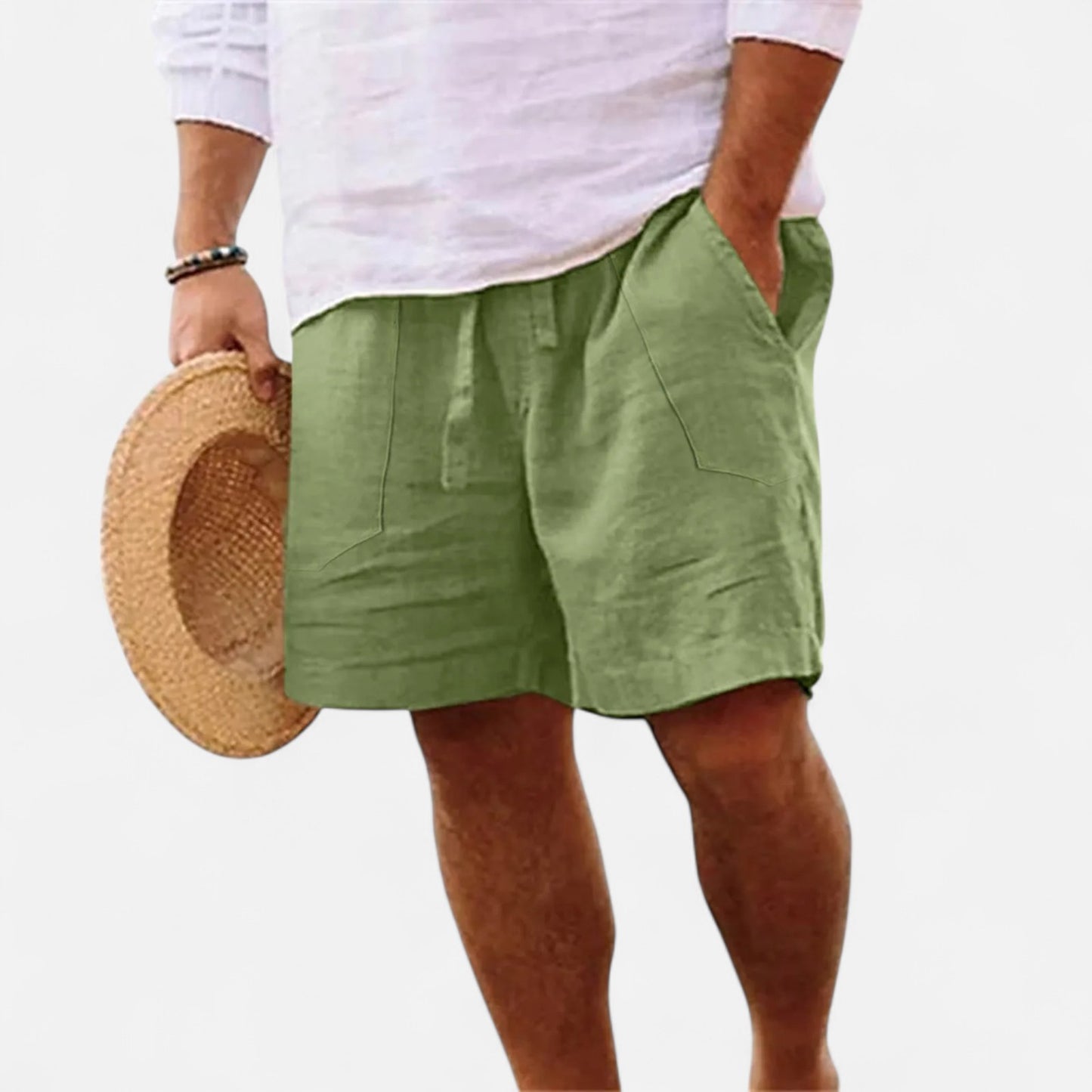 Mistrève | Short en Lin pour Homme – Élégance Décontractée, Fraîcheur Estivale