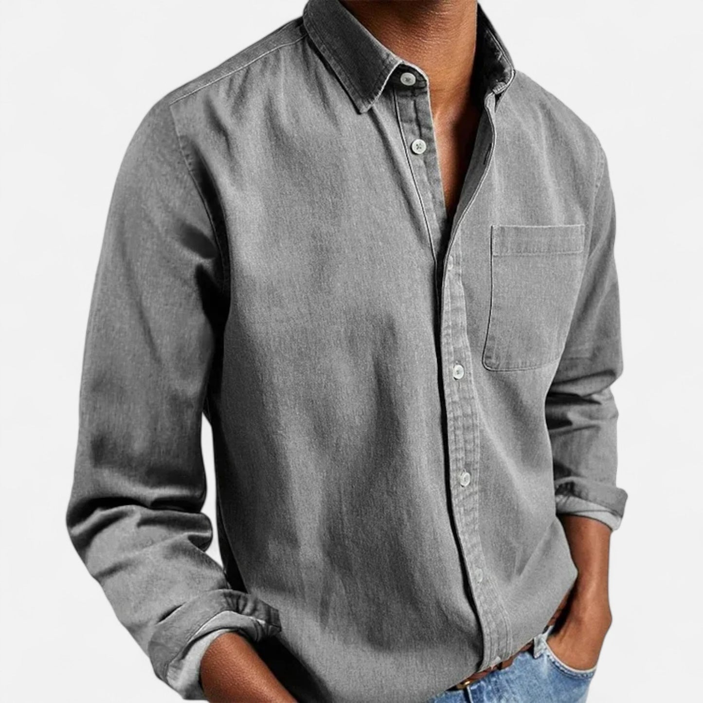 Mistrève | Chemise Homme Manche Longue Multi‑Usage – Casual Élégant, Confort Premium