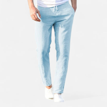 Mistrève | Pantalon en Coton-Lin pour Homme – Élégance Décontractée, Confort Naturel