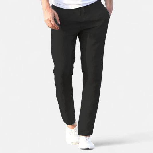 Mistrève | Pantalon en Coton-Lin pour Homme – Élégance Décontractée, Confort Naturel