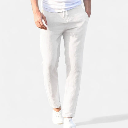 Mistrève | Pantalon en Coton-Lin pour Homme – Élégance Décontractée, Confort Naturel