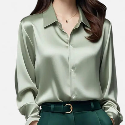 Mistrève | Chemise en Soie Élégante Femme – Raffinement Professionnel et Confort Luxueux