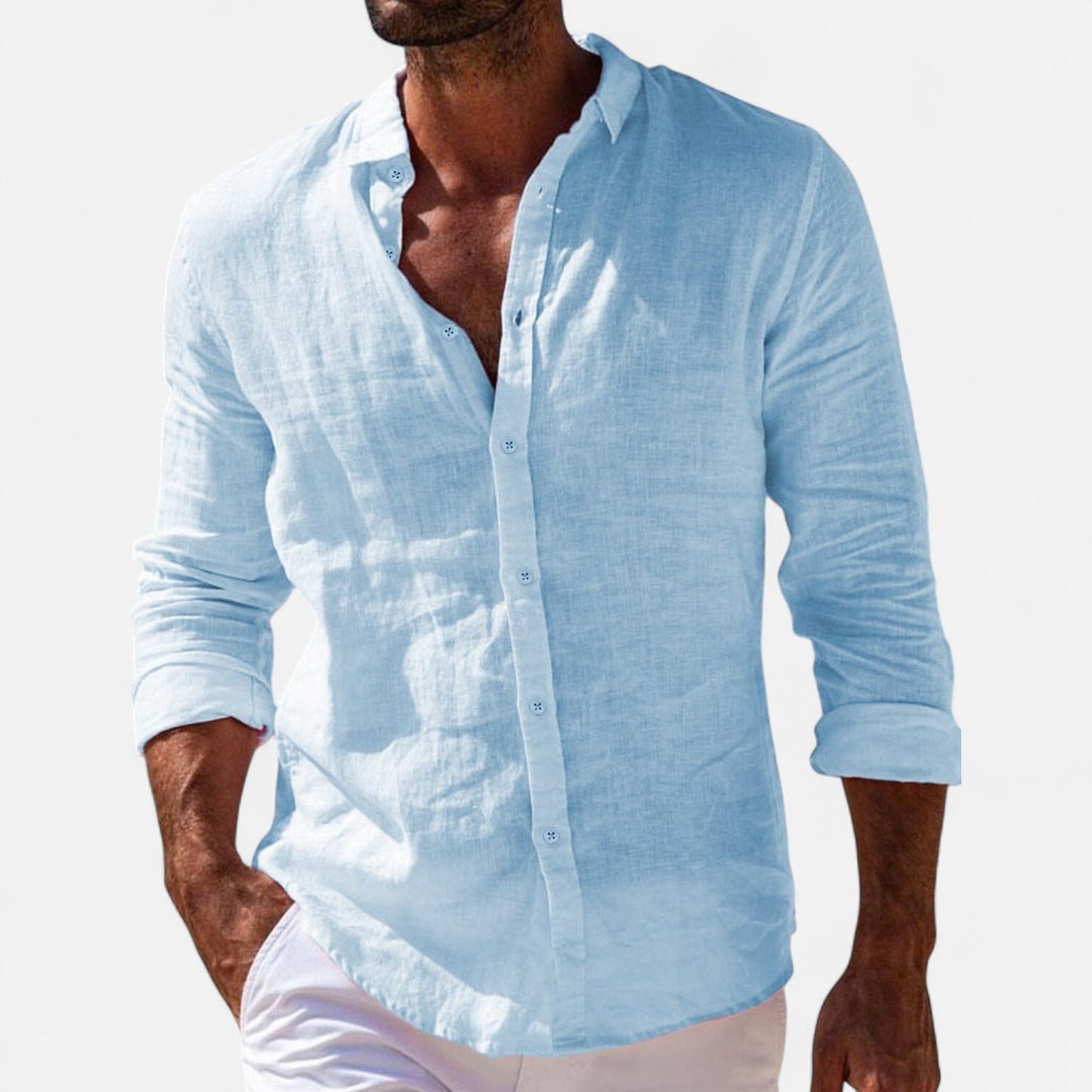 Mistrève | Chemise Homme en Lin – Élégance Légère pour l’Été