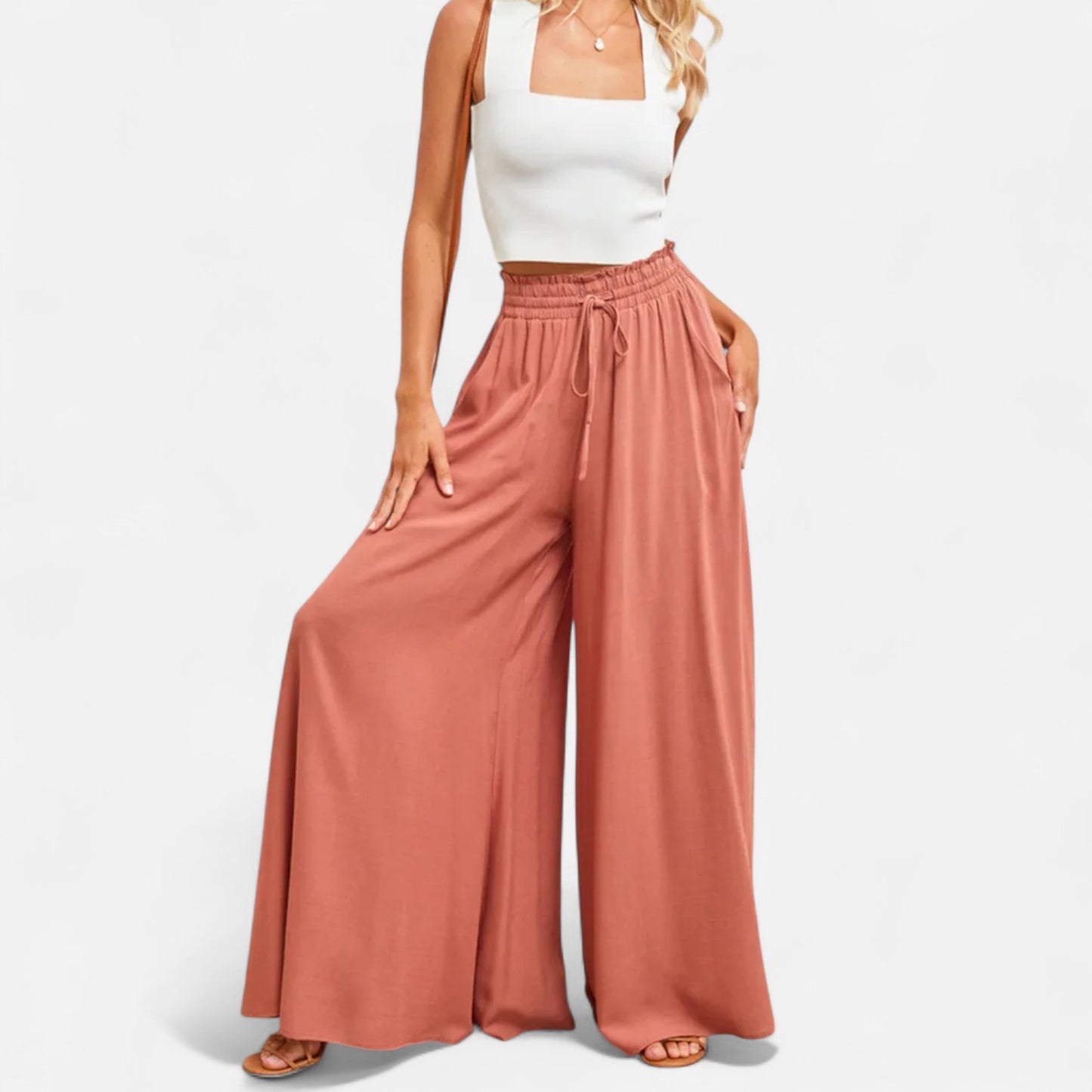 Mistrève | Pantalon Large Décontracté pour Femme – Bestseller Élégant et Confortable