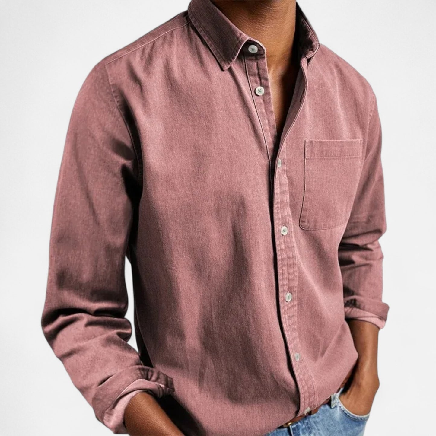 Mistrève | Chemise Homme Manche Longue Multi‑Usage – Casual Élégant, Confort Premium