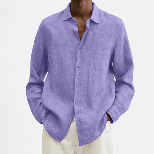 Mistrève | Chemise Décontractée en Lin pour Homme – Élégance Naturelle, Confort Estival