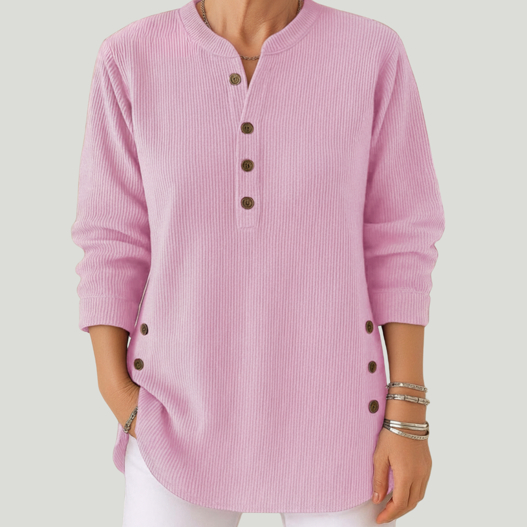 Emmy | Pull en tricot uni à manches longues