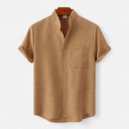 Mistrève | Chemise Décontractée en Lin pour Homme – Élégance Naturelle, Confort Estival