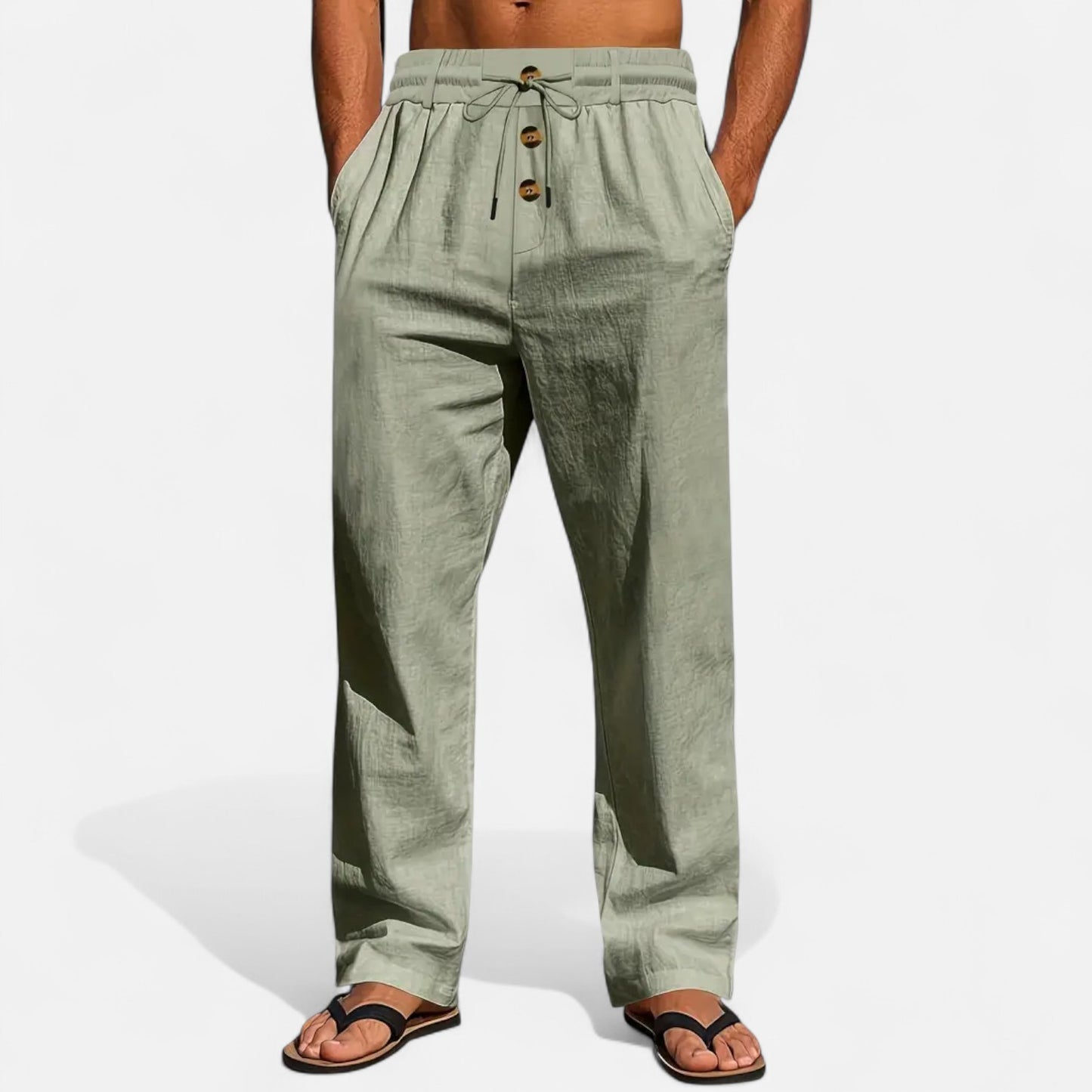 Mistrève | Pantalon en Lin pour Homme – Élégance Décontractée, Confort Naturel