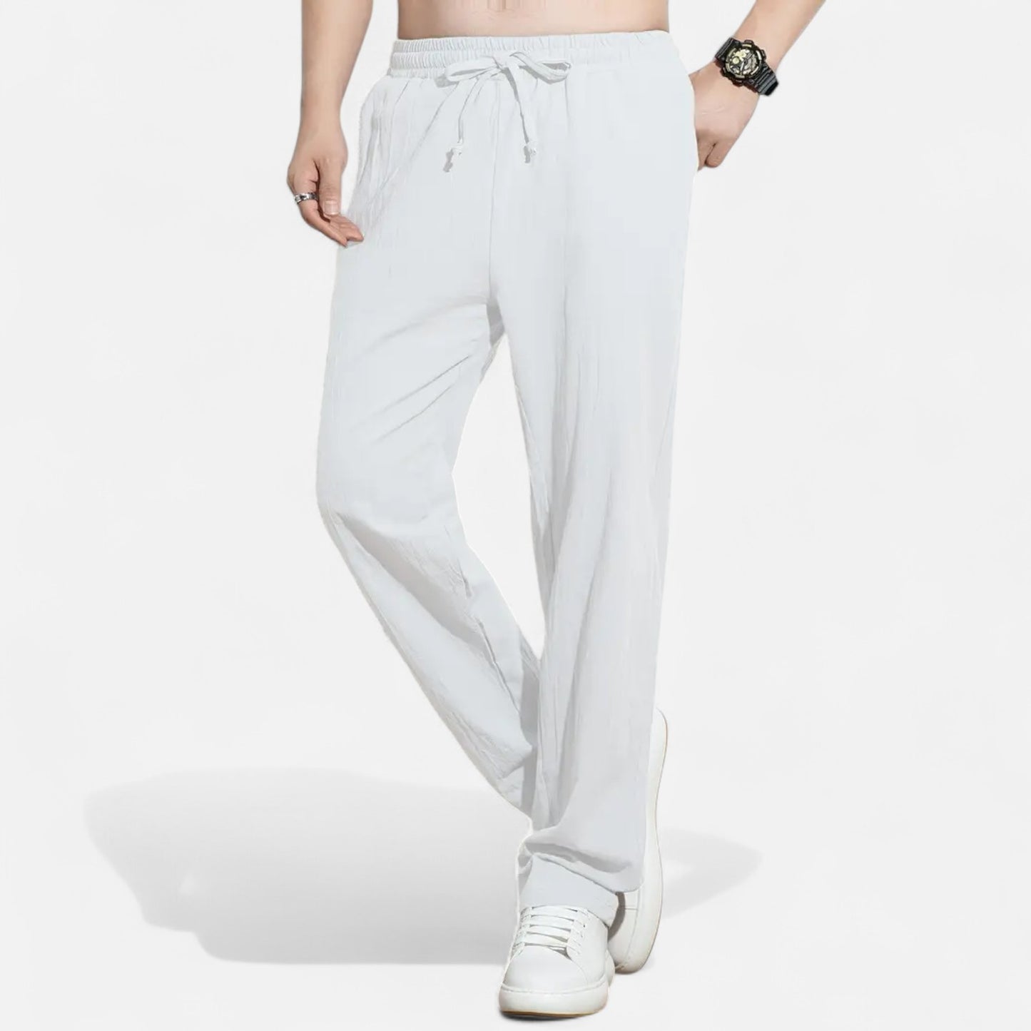 Mistrève | Pantalon en Lin pour Homme – Élégance Décontractée, Confort Naturel