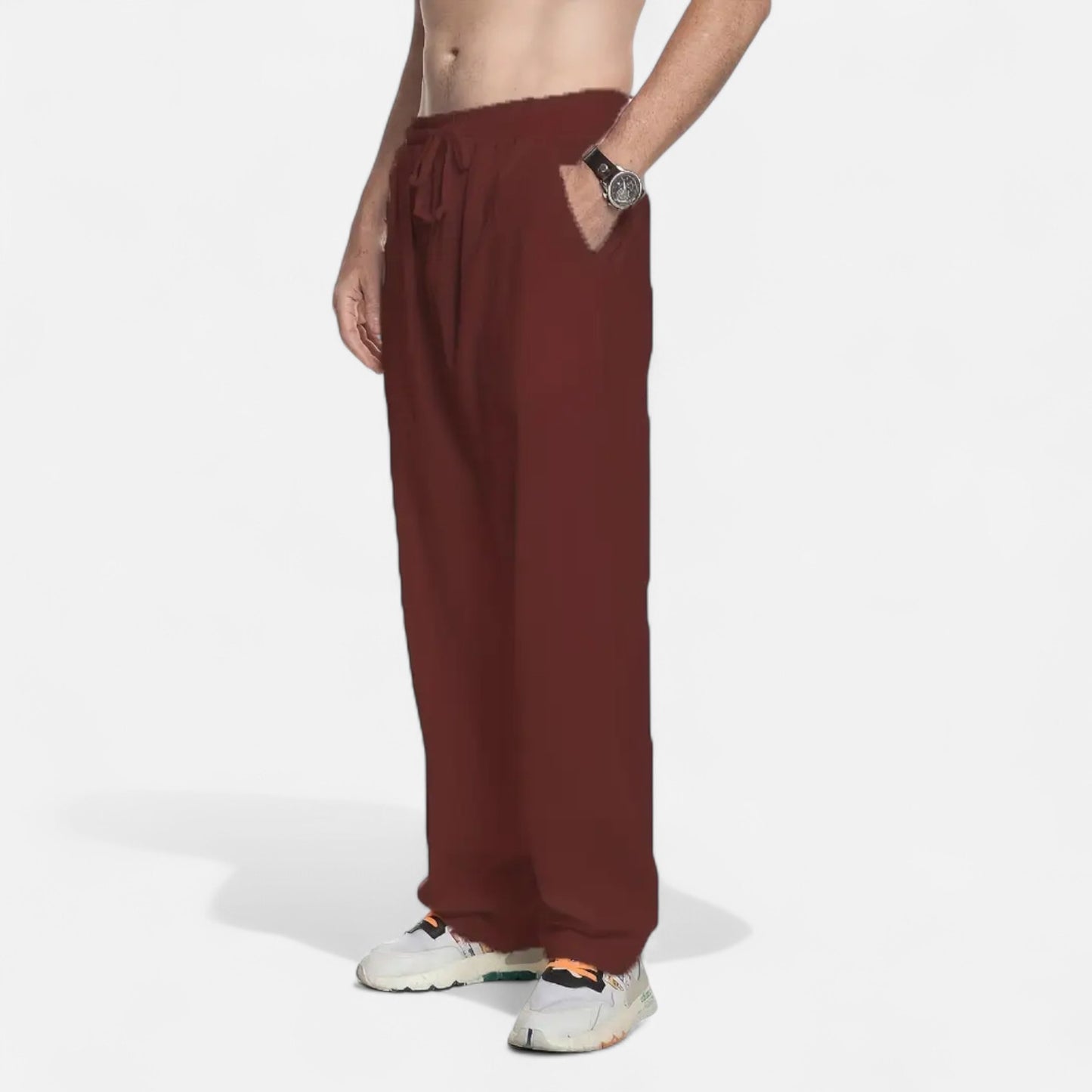 Mistrève | Pantalon en Lin pour Homme – Élégance Décontractée, Confort Naturel