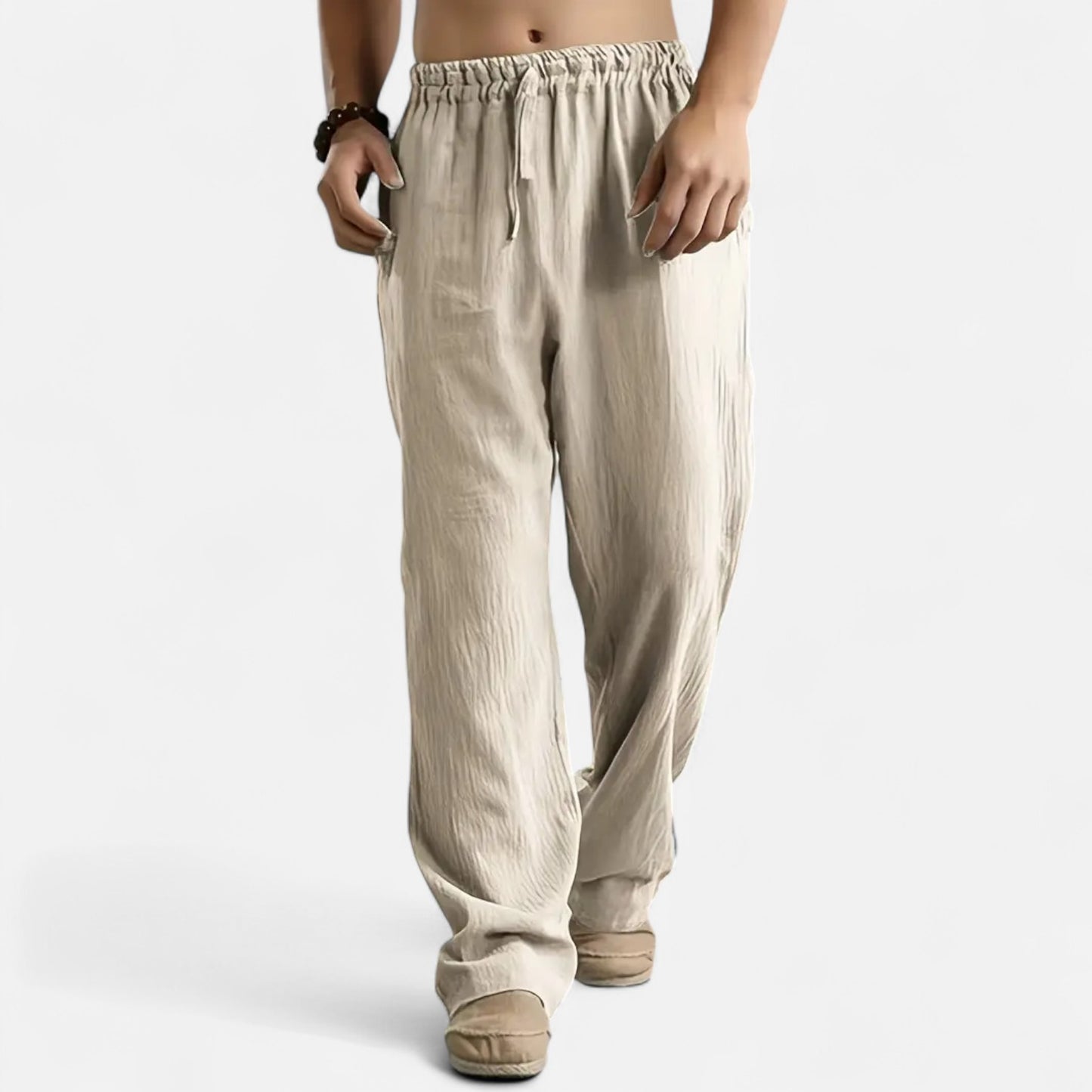 Mistrève | Pantalon en Lin pour Homme – Élégance Décontractée, Confort Naturel