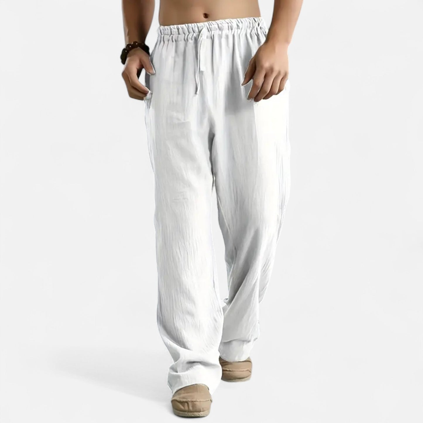Mistrève | Pantalon en Lin pour Homme – Élégance Décontractée, Confort Naturel