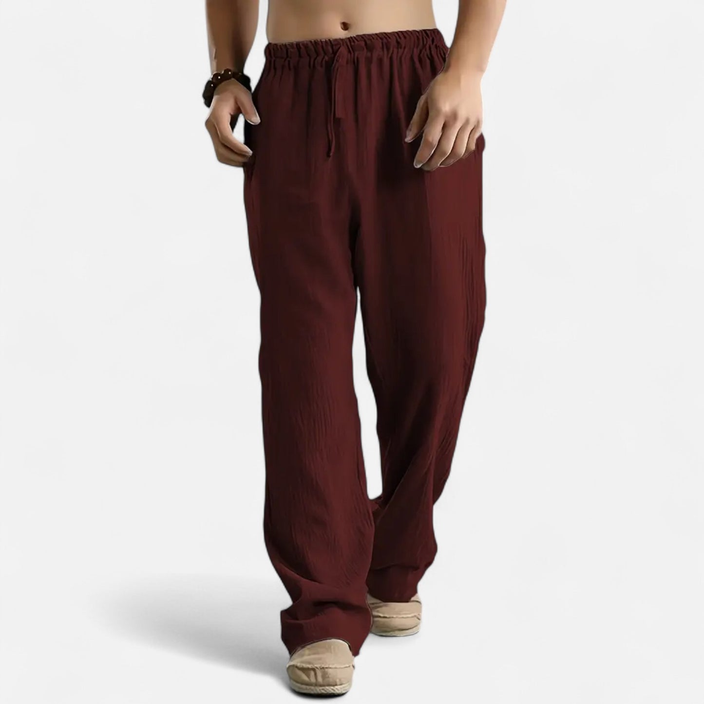 Mistrève | Pantalon en Lin pour Homme – Élégance Décontractée, Confort Naturel