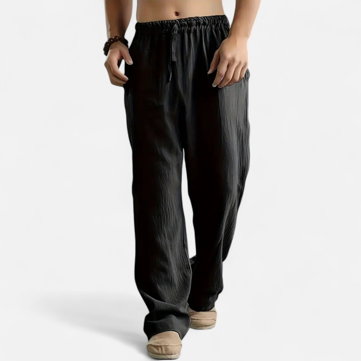 Mistrève | Pantalon en Lin pour Homme – Élégance Décontractée, Confort Naturel