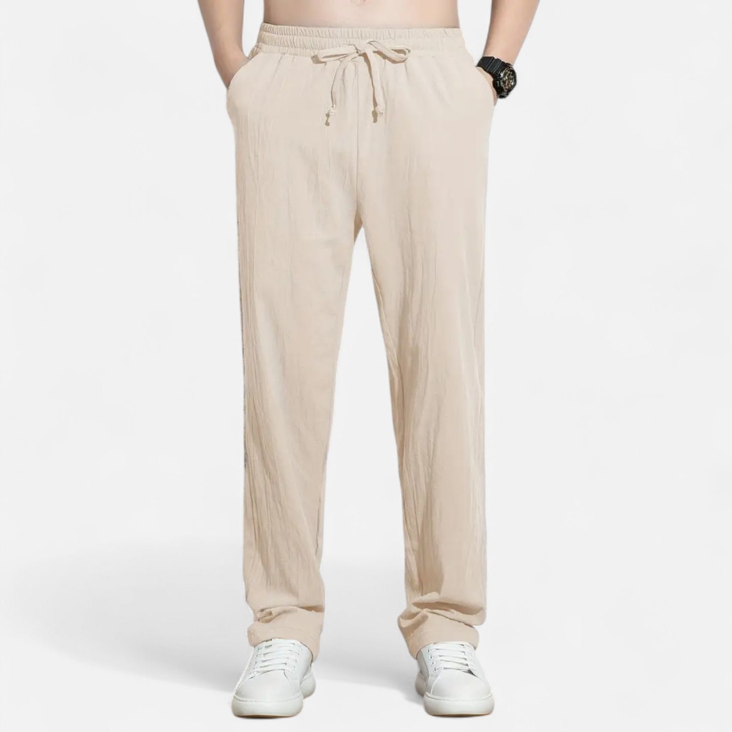 Mistrève | Pantalon en Lin pour Homme – Élégance Décontractée, Confort Naturel