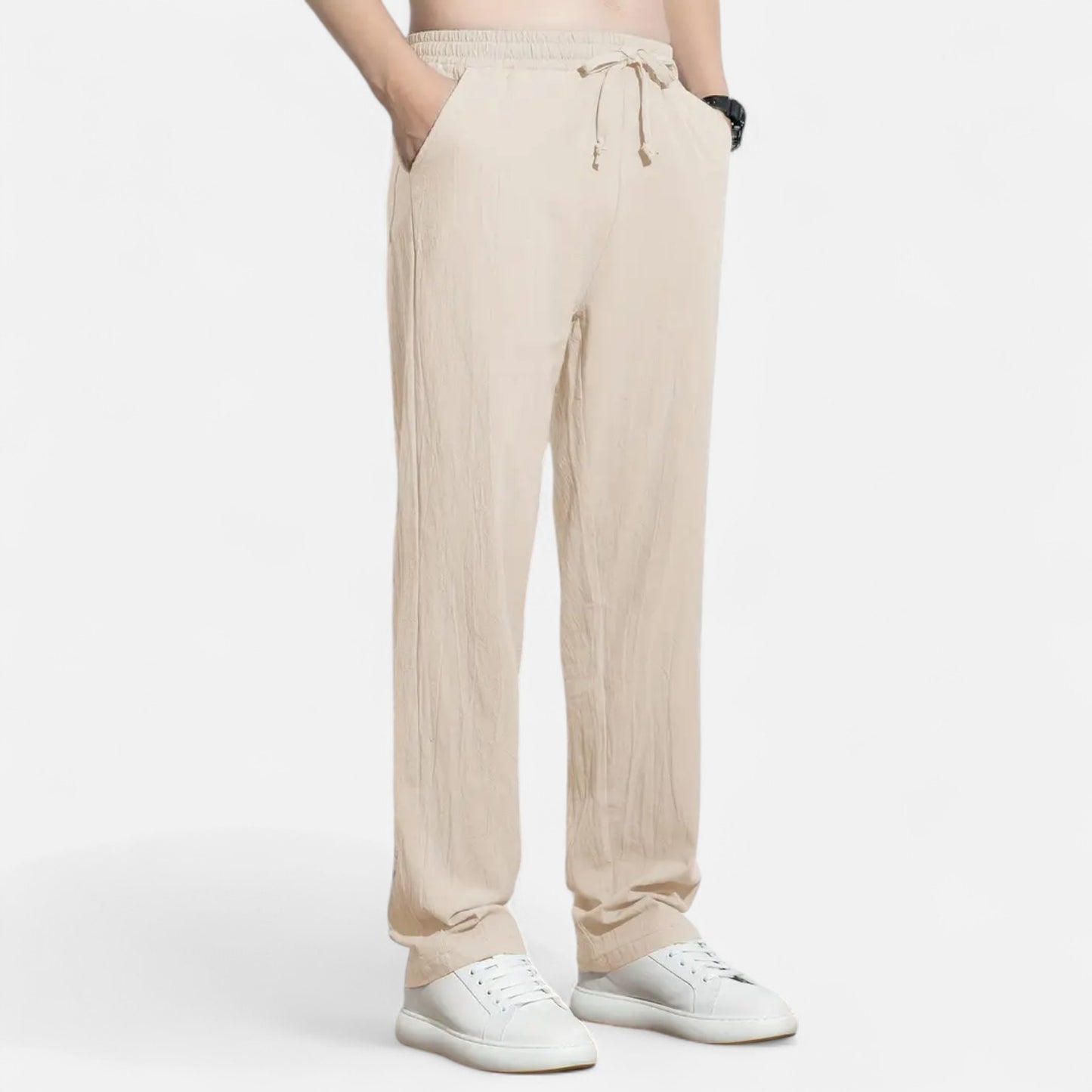 Mistrève | Pantalon en Lin pour Homme – Élégance Décontractée, Confort Naturel