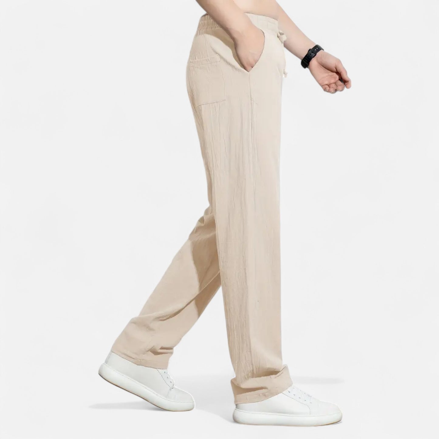 Mistrève | Pantalon en Lin pour Homme – Élégance Décontractée, Confort Naturel