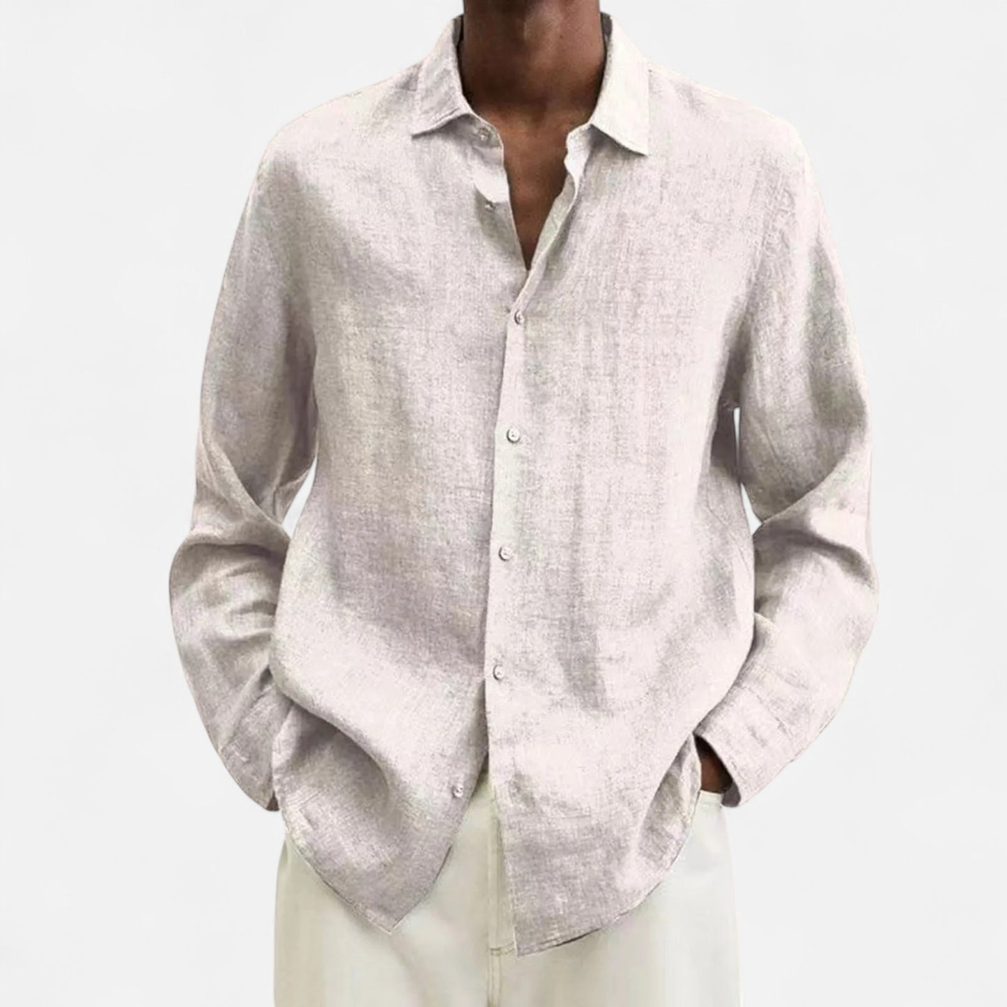 Mistrève | Chemise Décontractée en Lin pour Homme – Élégance Naturelle, Confort Estival