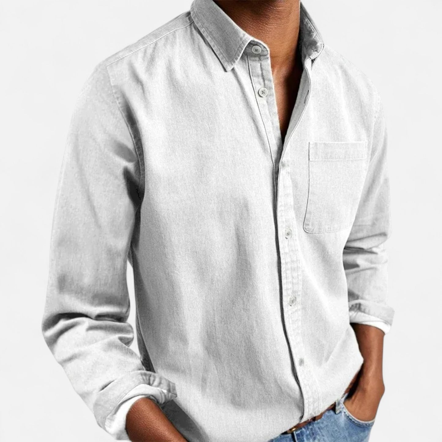 Mistrève | Chemise Homme Manche Longue Multi‑Usage – Casual Élégant, Confort Premium