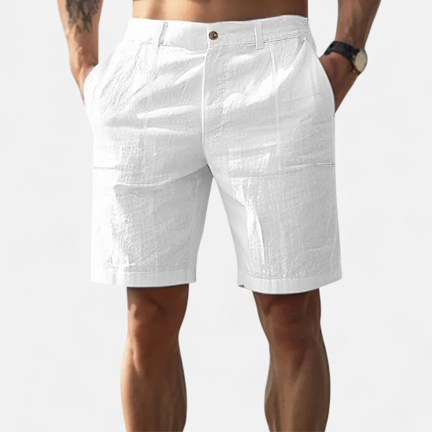 Mistrève | Short en Lin pour Homme – Élégance Décontractée, Fraîcheur Estivale